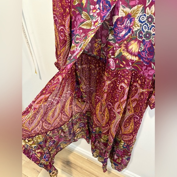 NWOT- Anthropologie - Nikole Floral Paisley BOHO BUTTON DOWN DRESS - Picture 8 of 14